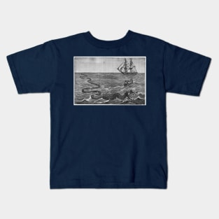 Old Timey Sea Monster Kids T-Shirt